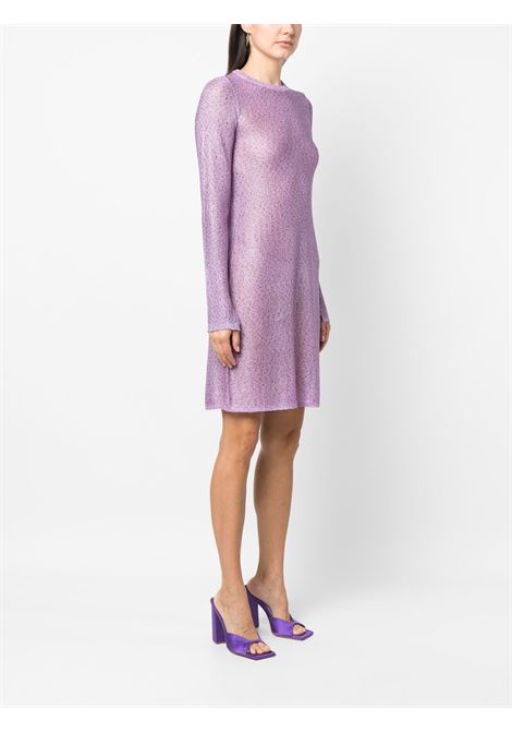 Purple long-sleeve knit dress - women REMAIN | RM2220153716