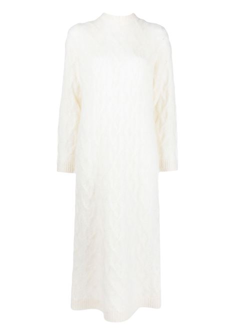 White cable-knit dress - women REMAIN | RM2234110103