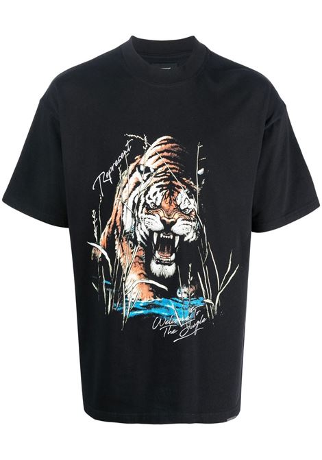 T-shirt con stampa Welcome to the Jungle in nero - uomo REPRESENT | M05235171