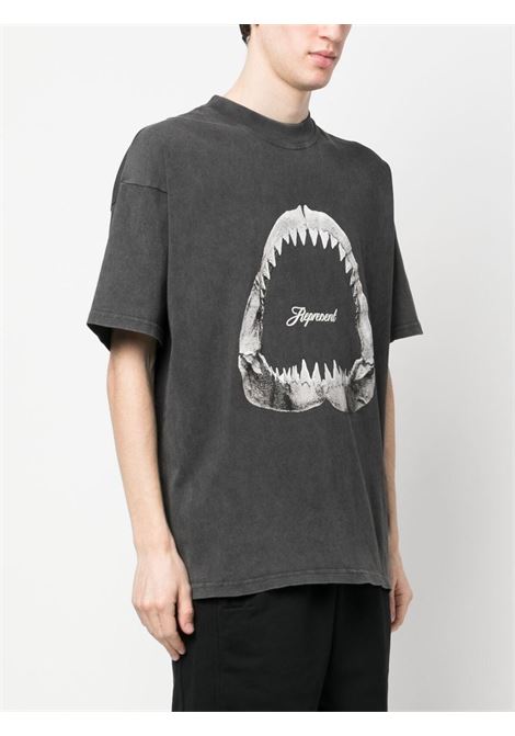 Grey shark-print T-shirt - men REPRESENT | M0523720
