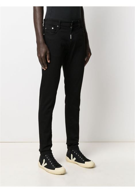 Jeans skinny con effetto vissuto in nero - uomo REPRESENT | M0704301