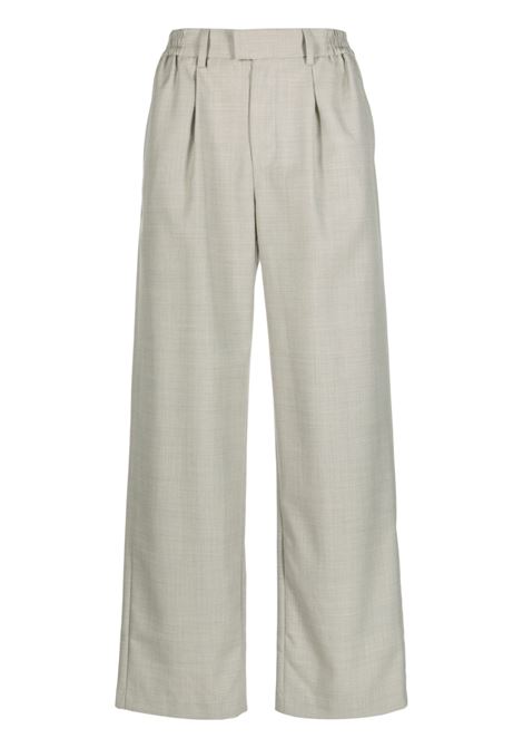 Grey pleat-detailing wide-leg trousers - men REPRESENT | M0821805