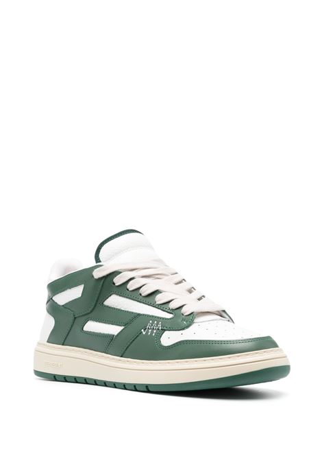 Green and white Reptor panelled sneakers - men REPRESENT | M12049252