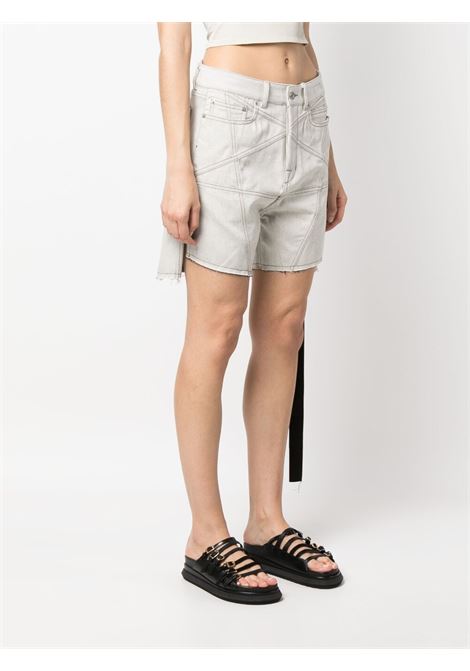 Light grey mid-rise denim shorts - women RICK OWENS DRKSHDW | DS01C6301MMDET151