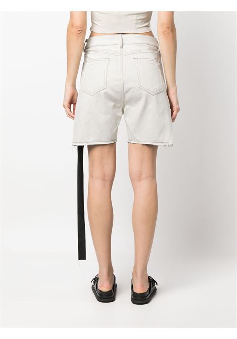 Light grey mid-rise denim shorts - women RICK OWENS DRKSHDW | DS01C6301MMDET151