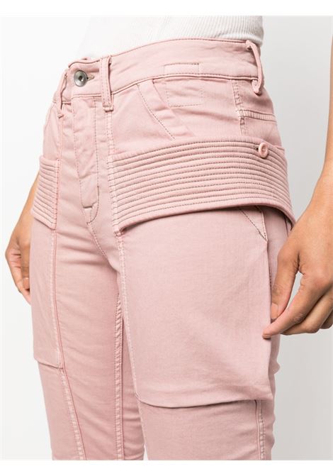Jeans skinny con tasche applicate in rosa - donna RICK OWENS DRKSHDW | DS01C6312SDO63