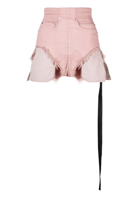 Shorts denim con tasche in rosa - donna RICK OWENS DRKSHDW | DS01C6313SDO63