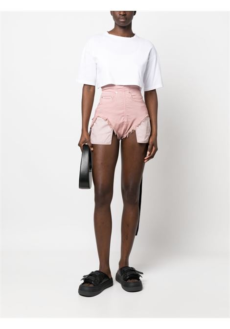 Shorts denim con tasche in rosa - donna RICK OWENS DRKSHDW | DS01C6313SDO63