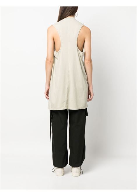 Grey sleeveless long T-shirt - women RICK OWENS DRKSHDW | DU01C6154RN08