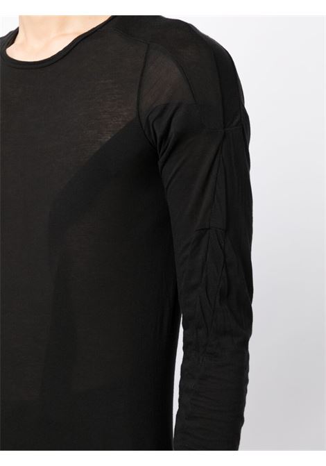 Black long-sleeved T-shirt - men RICK OWENS DRKSHDW | DU01C6262B09
