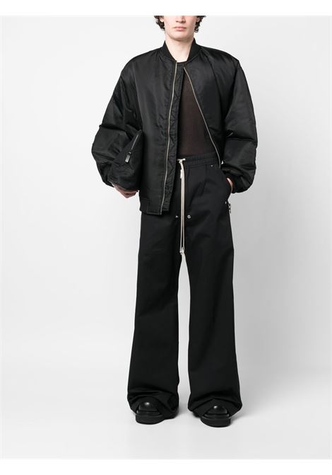 Black zip-up flared trousers - men  RICK OWENS DRKSHDW | DU01C6378TW09
