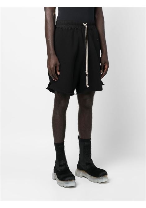 Black raw-cut hem bermuda shorts - men RICK OWENS DRKSHDW | DU01C6388F09
