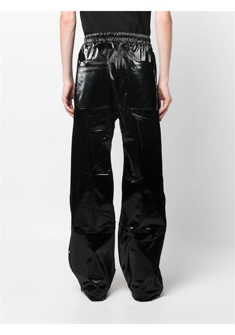 Black high-shine wide-leg trousers - men RICK OWENS DRKSHDW | DU01C6393JRL09