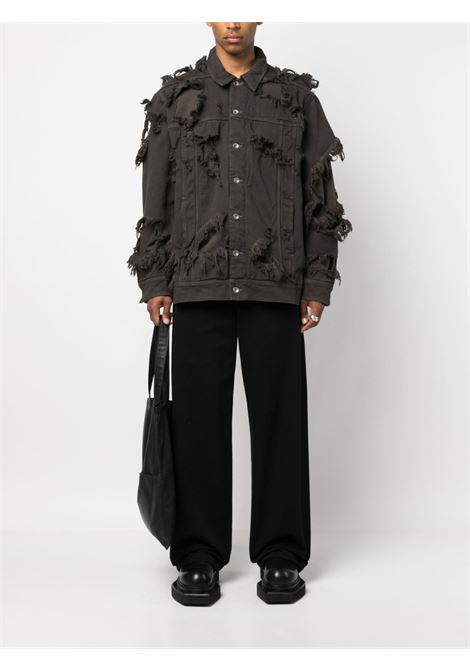 Black layered detailed jacket - men RICK OWENS DRKSHDW | DU01C6761DSLH78