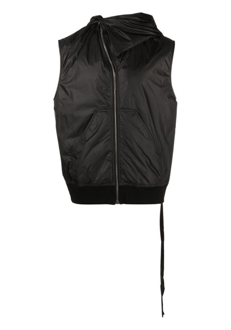 Black hooded jumbo vest - men RICK OWENS DRKSHDW | DU01C6777ND09