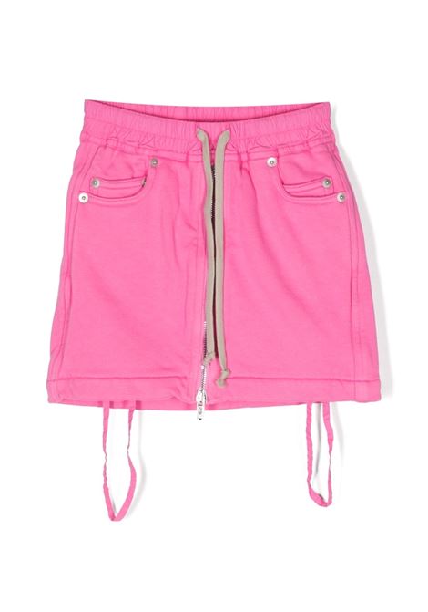 Pink zip-up mini skirt - kids RICK OWENS KIDS | BG01C7345F13