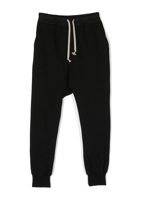 Black drawstring-waist trousers - kids RICK OWENS KIDS | BG01C7399F09