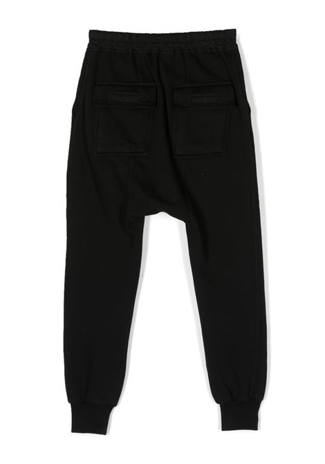 Black drawstring-waist trousers - kids RICK OWENS KIDS | BG01C7399F09
