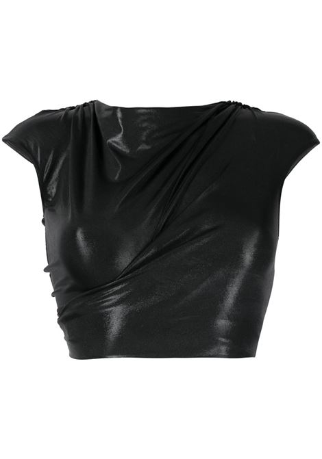Black Jade short-sleeved cropped top - women RICK OWENS LILIES | LI01C3106GVI09