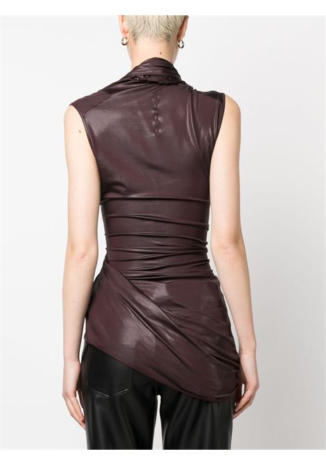 Purple Magnetic draped sleeveless top - women RICK OWENS LILIES | LI01C3107GVI66