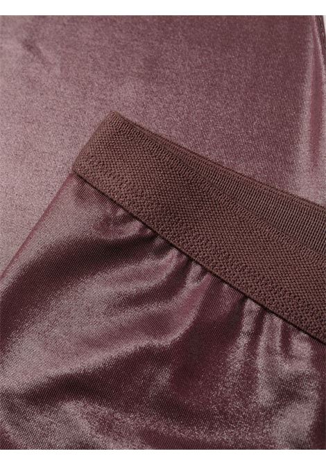Purple carmen slit-detail leggings - women RICK OWENS LILIES | LI01C3331GVI66