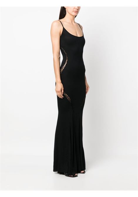 Black cut-out detailing gown - women  RICK OWENS LILIES | LI01C3501RVEM609