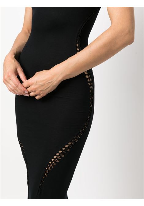 Black cut-out detailing gown - women  RICK OWENS LILIES | LI01C3501RVEM609