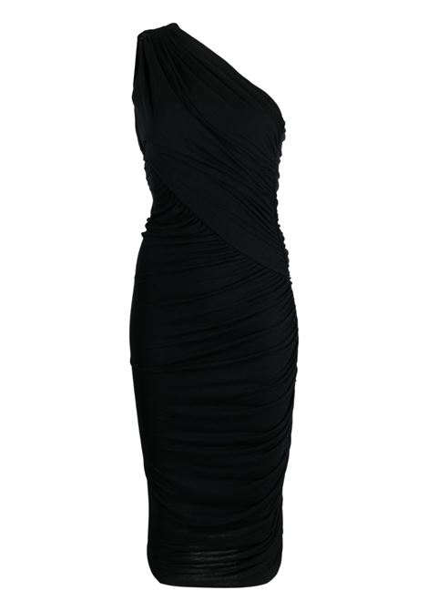 Black amira draped-design dress - women RICK OWENS LILIES | LI01C3526RV09
