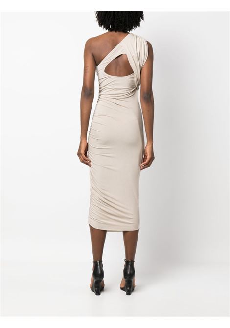 Light grey amira draped-design dress - women RICK OWENS LILIES | LI01C3526RV88