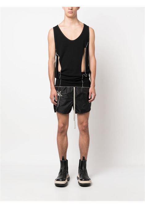 Black drawstring shorts - men  RICK OWENS X CHAMPION | CM02C9235CHNY09