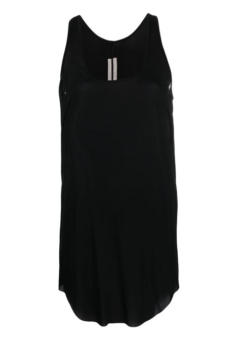 Black sleeveless long tank top - women RICK OWENS | RO01C5151BZ09