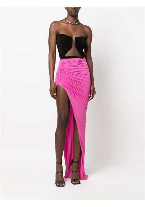 Pink edfu slit-detail skirt - women RICK OWENS | RO01C5371BZ13