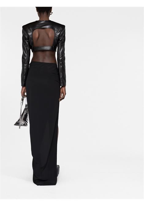 Gona maxi con design drapeggiato in nero - donna RICK OWENS | RO01C5376CC09