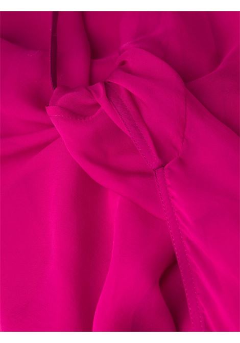 Abito asimmetrico semi-trasparente in rosa fucsia - donna RICK OWENS | RO01C5580S23