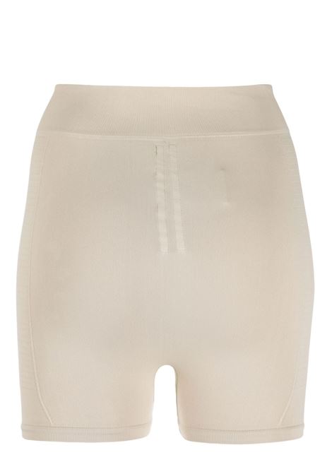 White ribbed fitted shorts - women RICK OWENS | RO01C5651KSP08