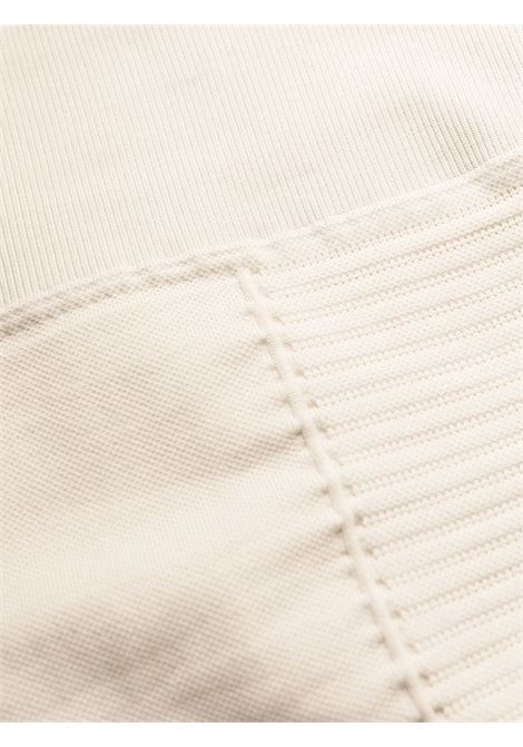 White ribbed fitted shorts - women RICK OWENS | RO01C5653KSP08