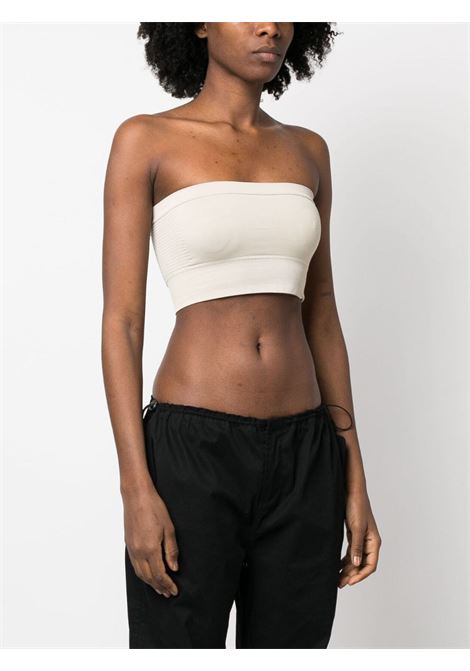 Pearl white strapless knitted stretch top - women RICK OWENS | RO01C5690KSP08