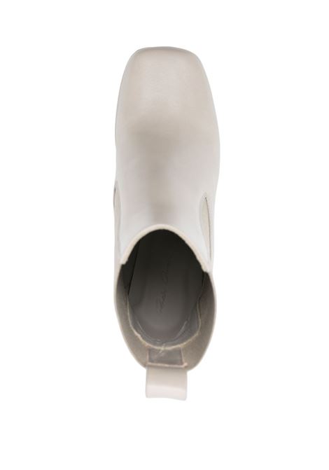Pearl grey 130mm square-toe boots - women RICK OWENS | RO01C5847LGW80
