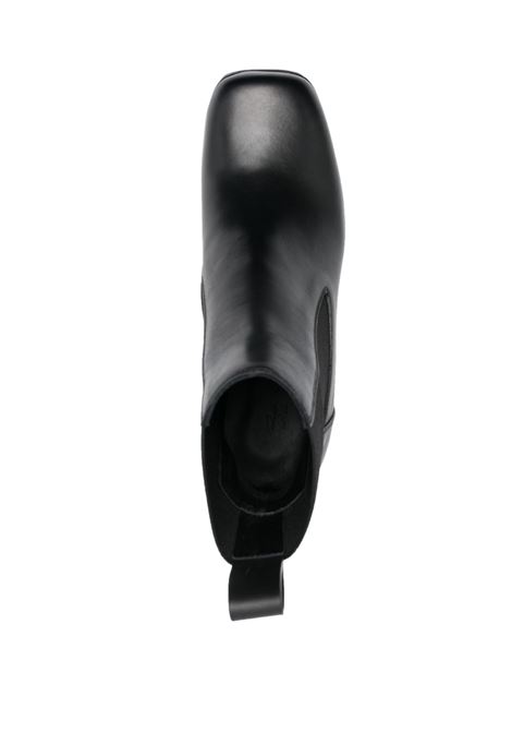 Black 130mm square-toe boots - women RICK OWENS | RP01C5847LCGDEG990D