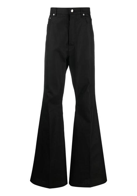 Pantaloni a vita alta svasati in nero - uomo RICK OWENS | RR01C4335CR09