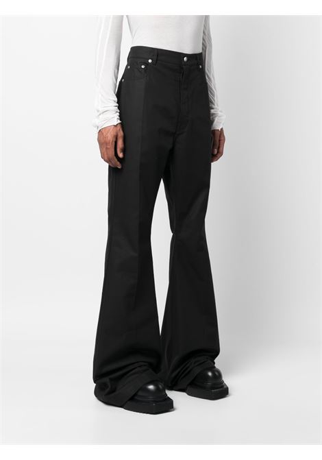 Black high-waisted flared trousers - men RICK OWENS | RR01C4335CR09