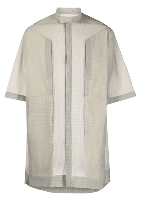 Grey semi-sheer short-sleeve shirt - men RICK OWENS | RR01C4712RG08