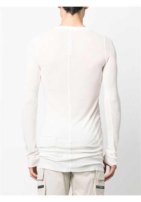 T-shirt a maniche lunghe in bianco - uomo RICK OWENS | RU01C4250RC11