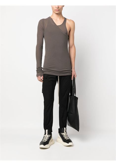 Grey multi-layer design t-shirt - men RICK OWENS | RU01C4254RC34