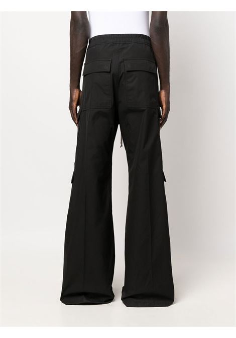 Pantaloni con zip laterale in nero - uomo RICK OWENS | RU01C4339TE09