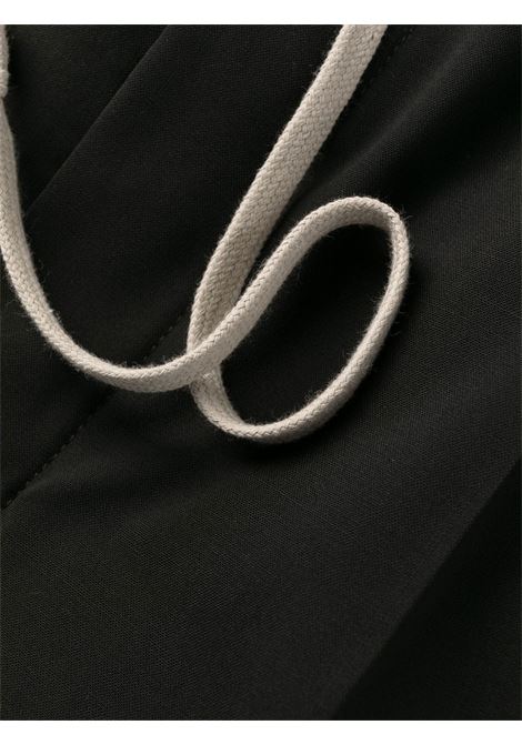 Black drawstring straight-leg trousers - men RICK OWENS | RU01C4390WL09