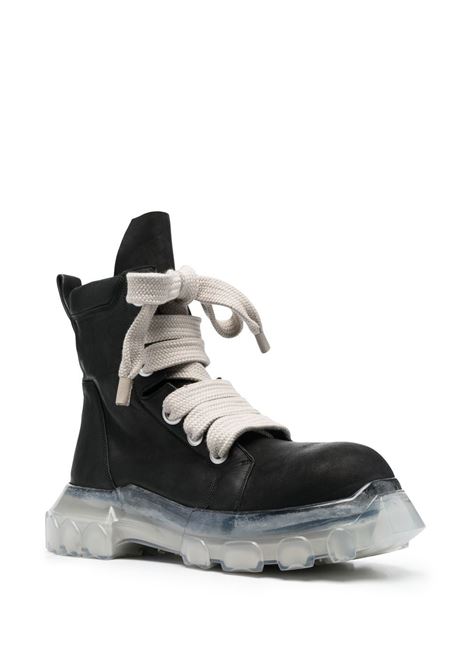 Black Jumbolaced Laceup Bozo boots - men  RICK OWENS | RU01C4887LWNW2090