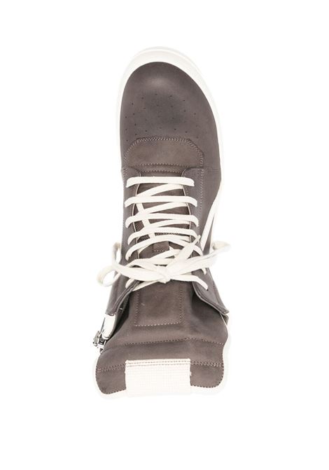 Grey and white Geobasket high-top sneakers - men RICK OWENS | RU01C4894LWNLPO3411