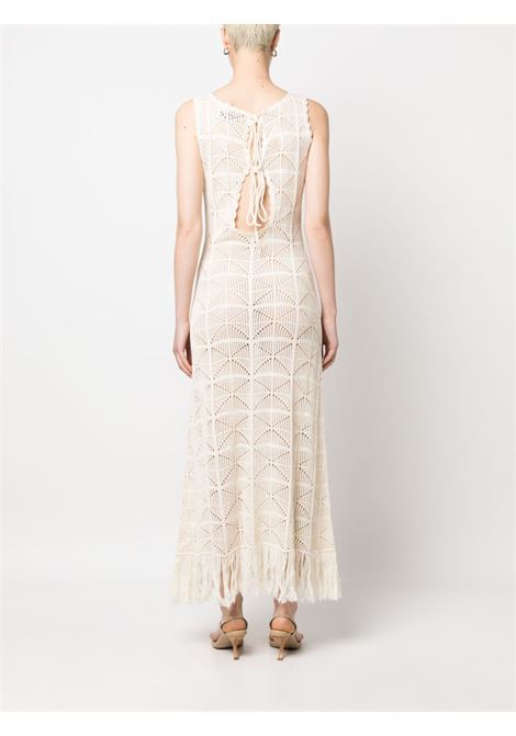 Beige salerno crochet-design dress - women  RODEBJER | 22006341517