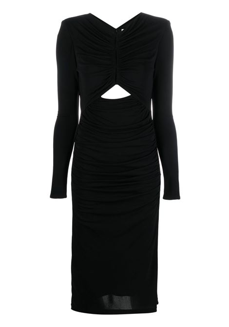 Black cut-out detail dress - women ROLAND MOURET | RMRS23033MB